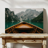 Rustic Mountain Lake Adventure Art Print