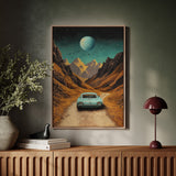 Celestial Journey - Vintage Roadscape Art