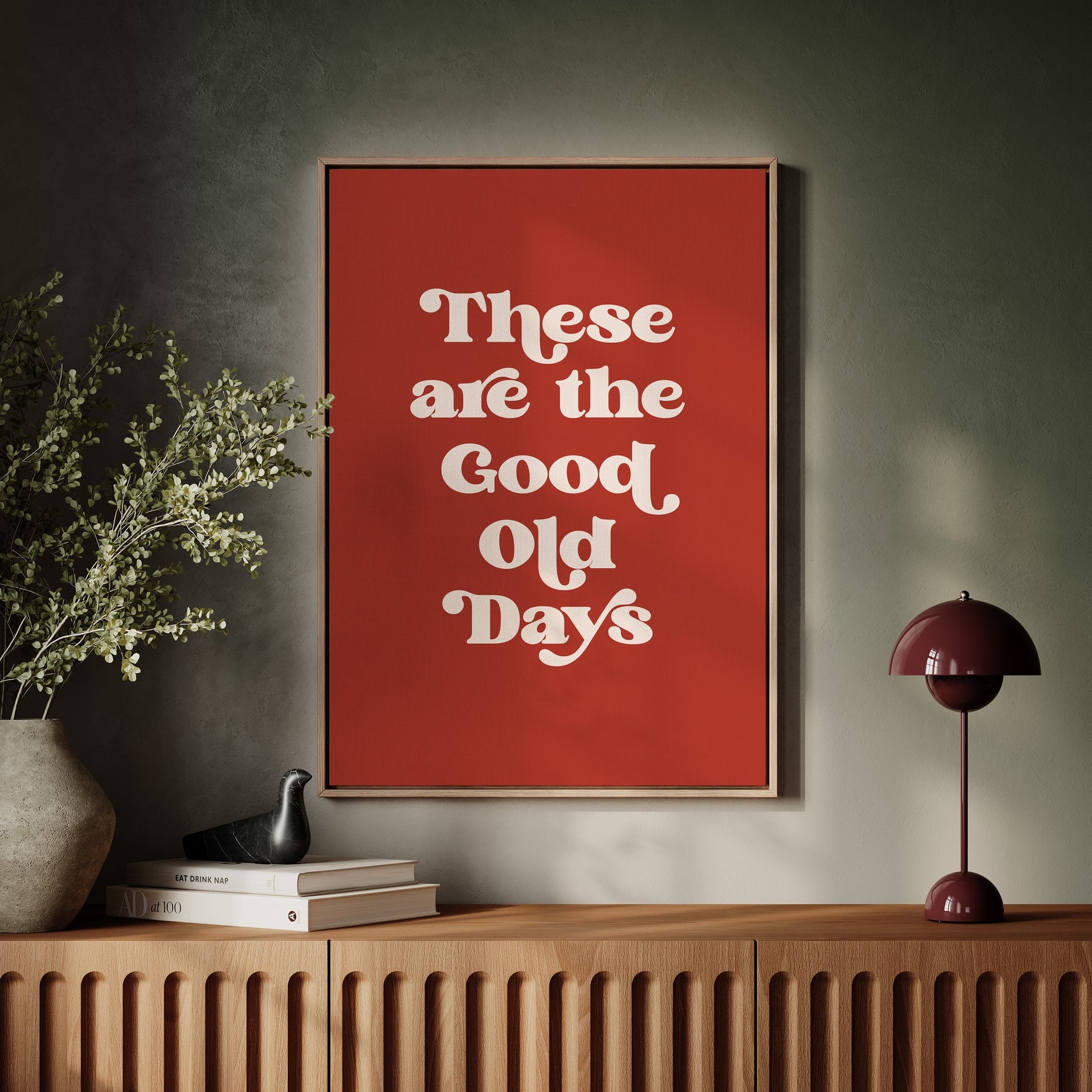 Vintage Vibes - Retro Typography Art Print