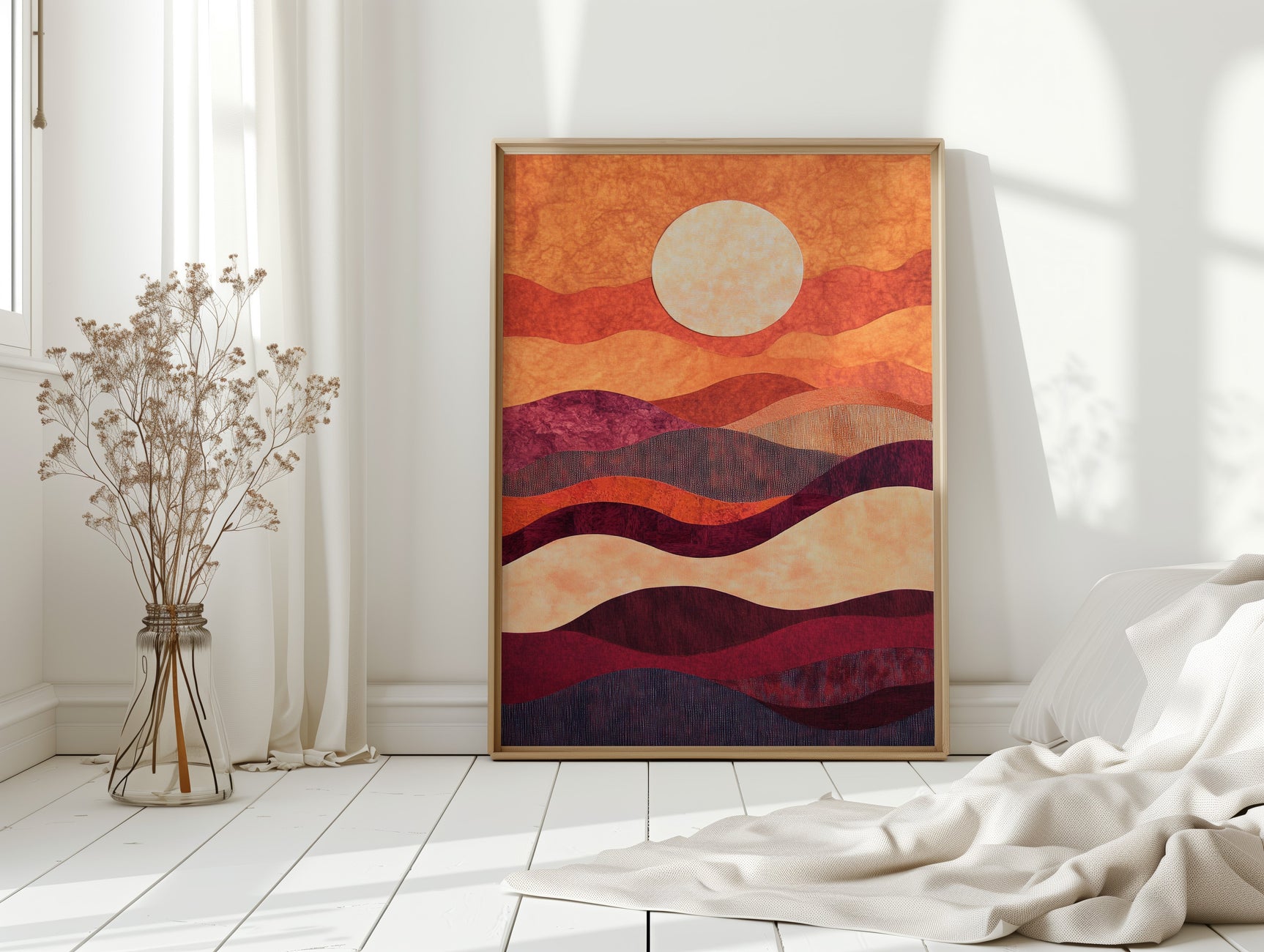 Sunset Serenade - Vibrant Abstract Canvas Art