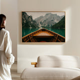 Rustic Mountain Lake Adventure Art Print