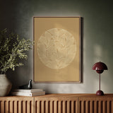 Elegant Leaf Mandala Art Print