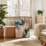 Mystic Waves - Abstract Marble Canvas Art