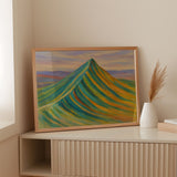 Aurora Ridge – Abstract Rainbow Mountain Landscape