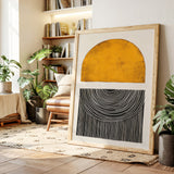 Sunset Log - Minimalist Geometric Art
