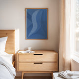 Serene Blue Abstract Art Print