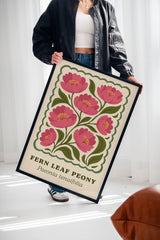Blossoming Fern - Peony Art Print