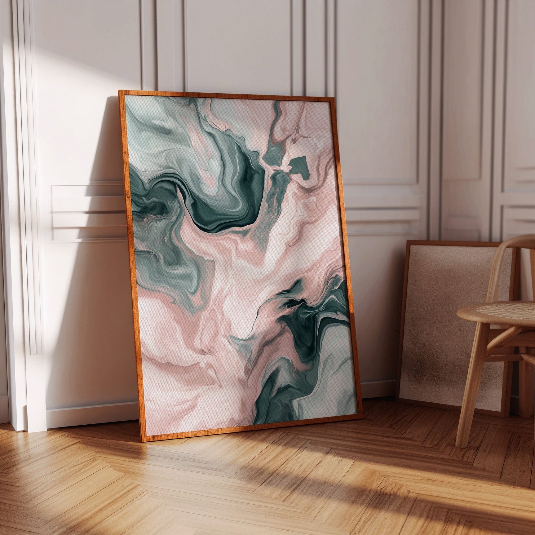 Mystic Waves - Abstract Marble Canvas Art