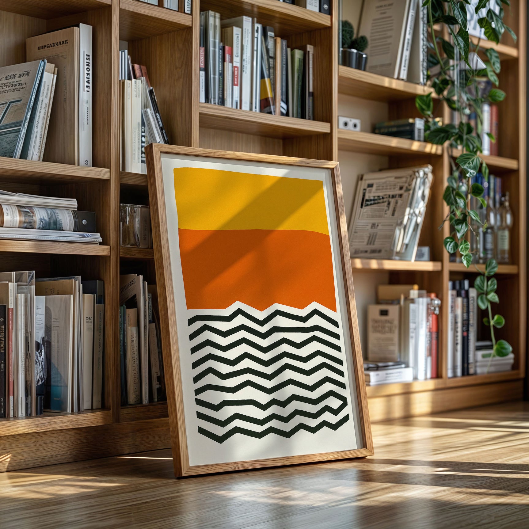 Bold Geometric Abstract Art Print