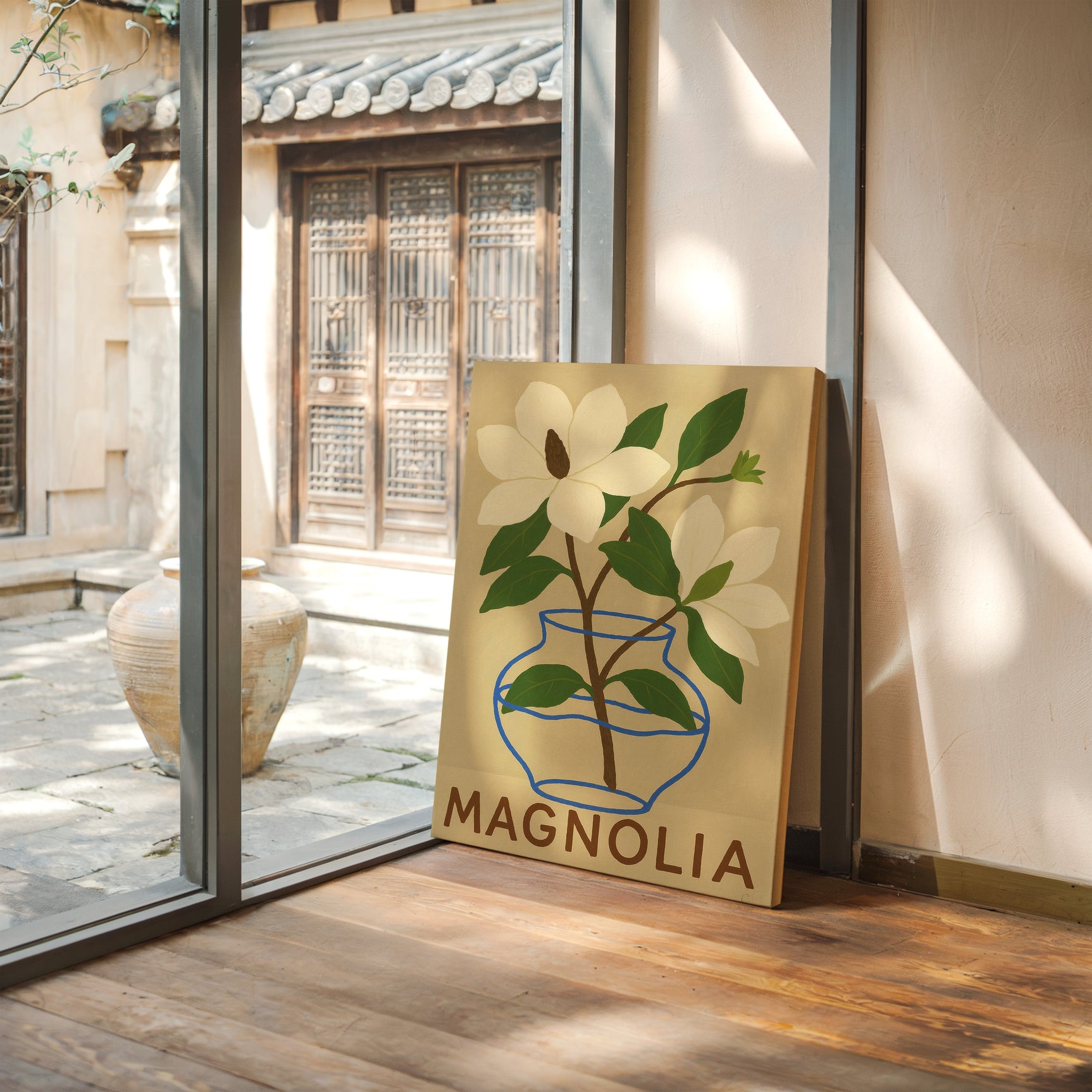 Elegant Magnolia Art Print for Home Decor