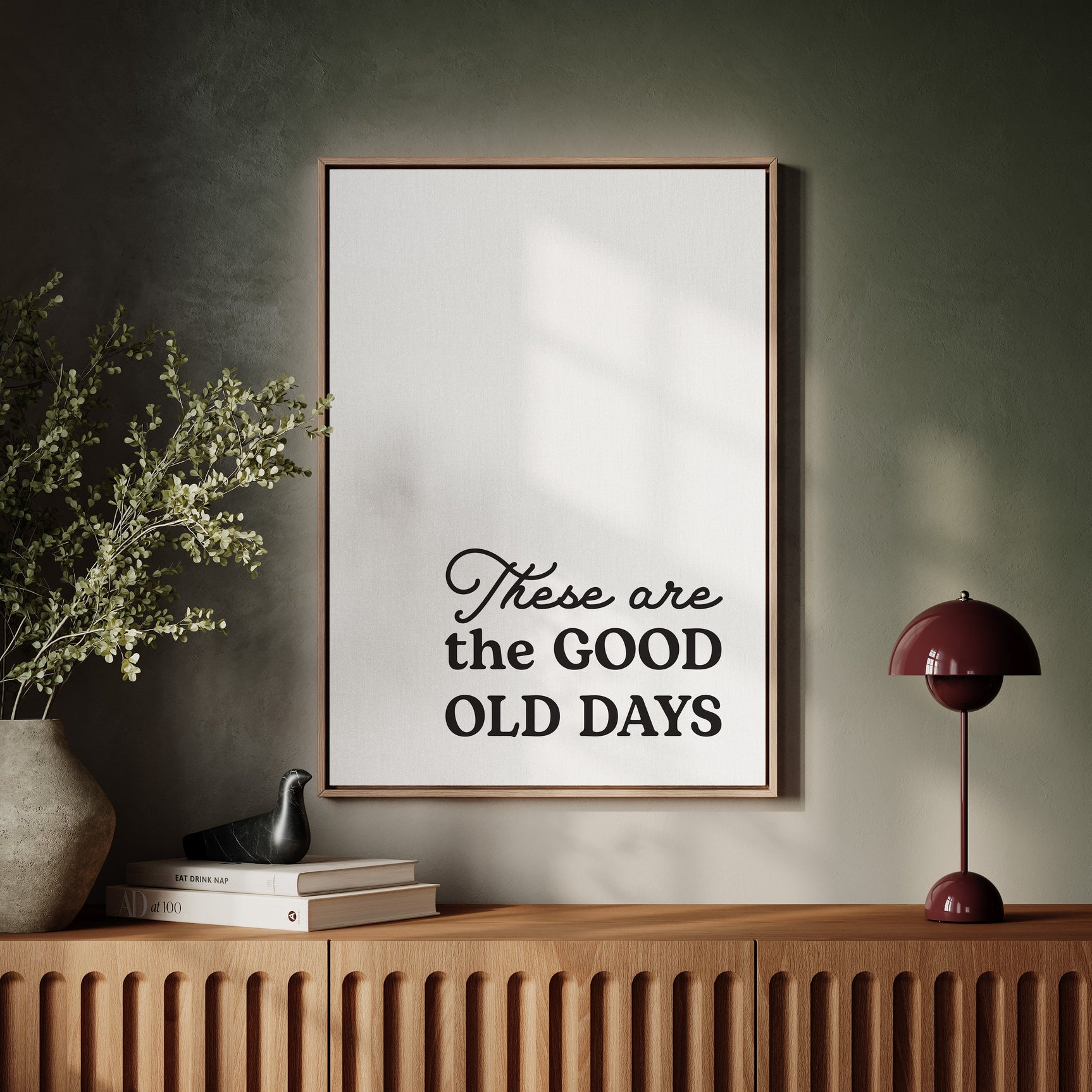 Timeless Nostalgia - Black and White Quote Art