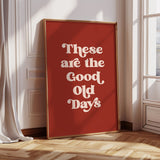 Vintage Vibes - Retro Typography Art Print