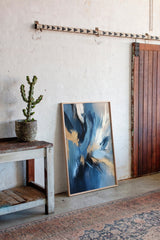 Blue Serenity - Abstract Ocean-Inspired Canvas Art