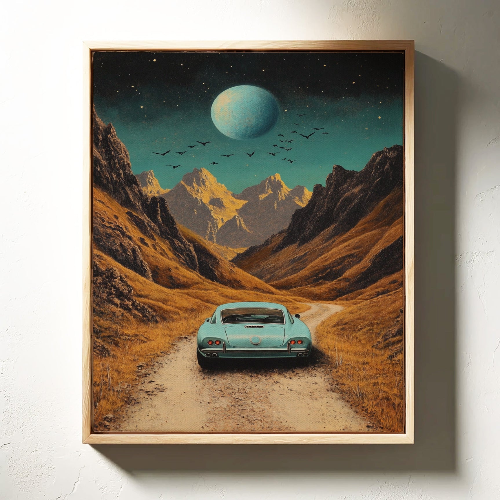 Celestial Journey - Vintage Roadscape Art