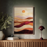 Sunset Dunes - Abstract Landscape Canvas Art