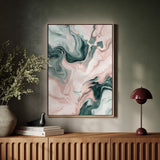 Mystic Waves - Abstract Marble Canvas Art