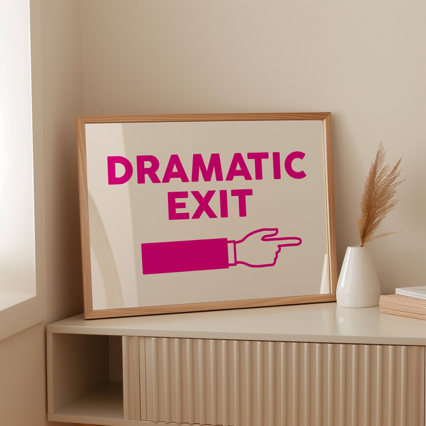 Vivid Escape - Bold Typography Wall Art