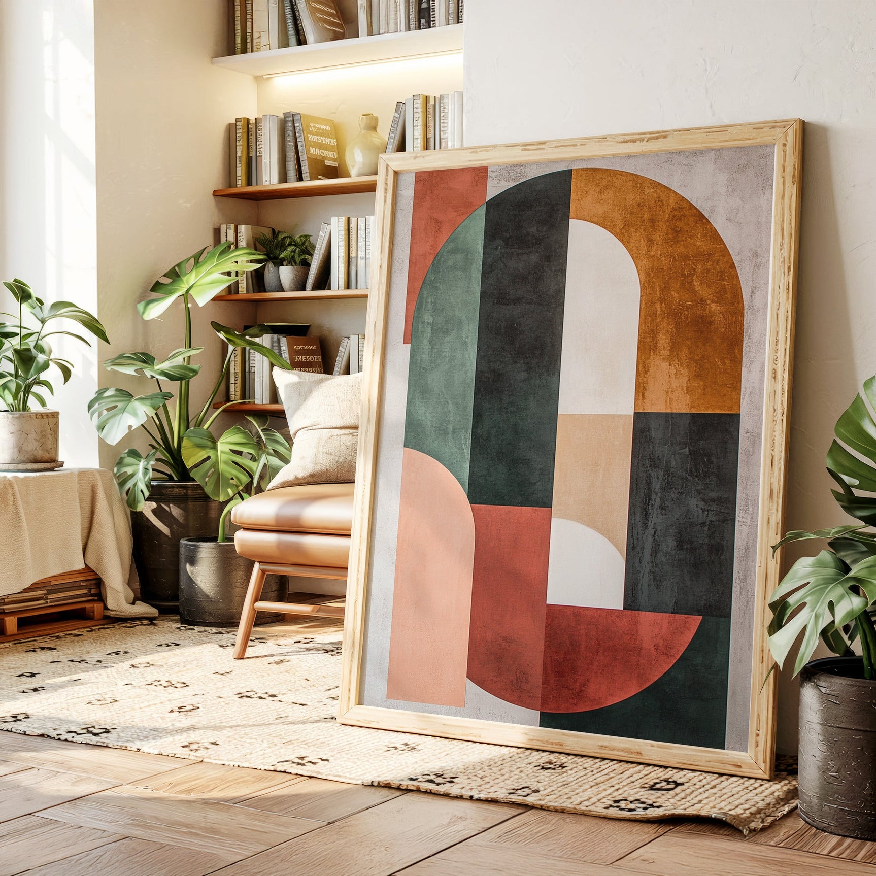 Modern Geometric Abstract Wall Art