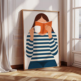 Cozy Moments - Minimalist Reading Artwork