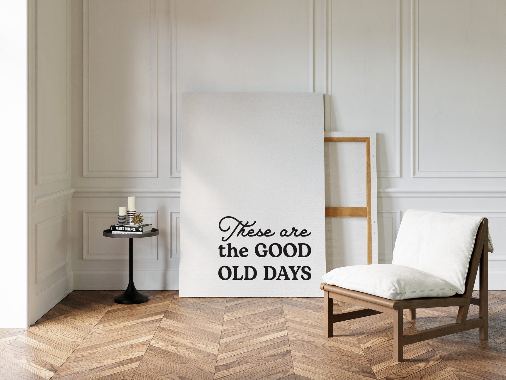 Timeless Nostalgia - Black and White Quote Art