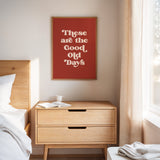 Vintage Vibes - Retro Typography Art Print