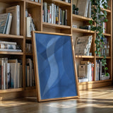 Serene Blue Abstract Art Print