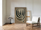 Earthy Elegance - Minimalist Leaf Canvas Art