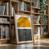 Sunset Log - Minimalist Geometric Art
