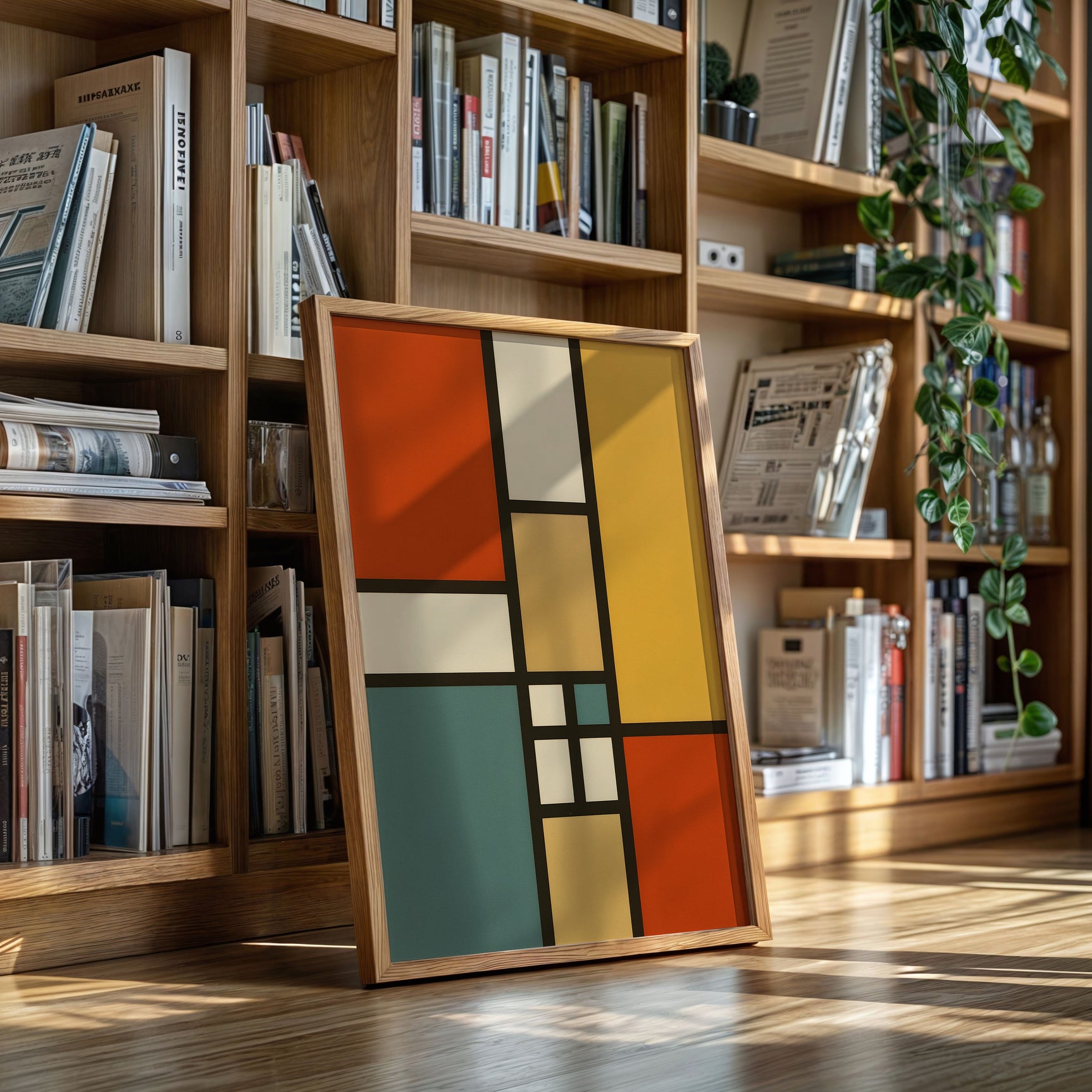 Vibrant Geometric Abstract Art Print