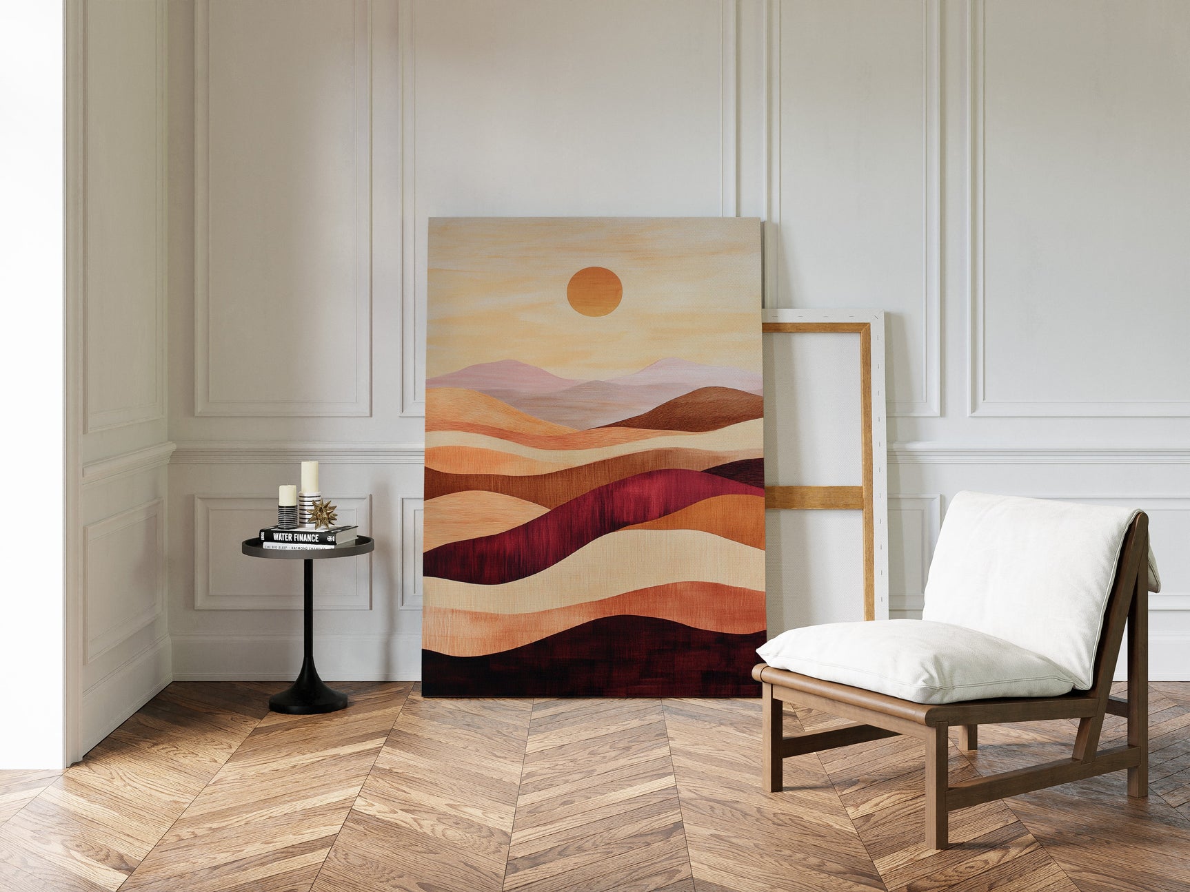Sunset Dunes - Abstract Landscape Canvas Art