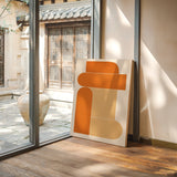 Terracotta Stack – Modern Geometric Abstract Print