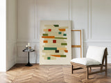 “Stacked Harmony” – Mid-Century Modern Geometric Art Print