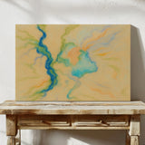 Vibrant Abstract Pastel River Art Print