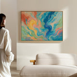 “Color Currents” – Abstract Swirl Painting