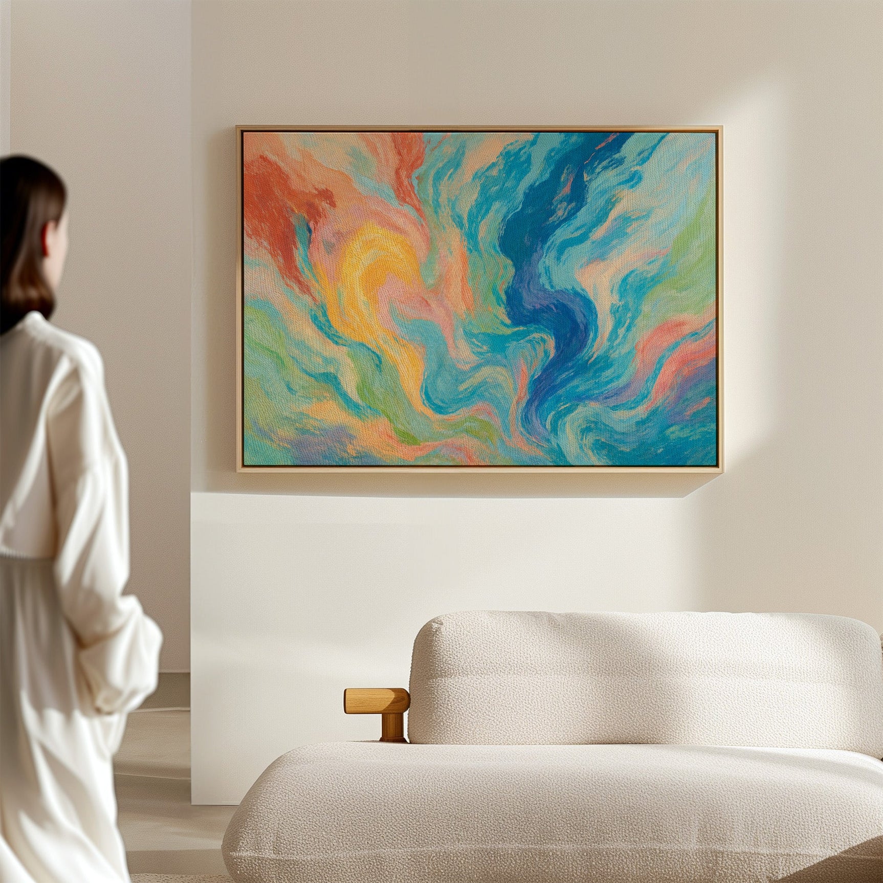 “Color Currents” – Abstract Swirl Painting