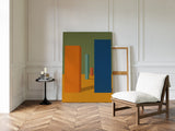 Vibrant Geometric Abstract Canvas Art