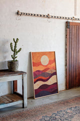 Sunset Serenity: Handmade Textile Wall Art
