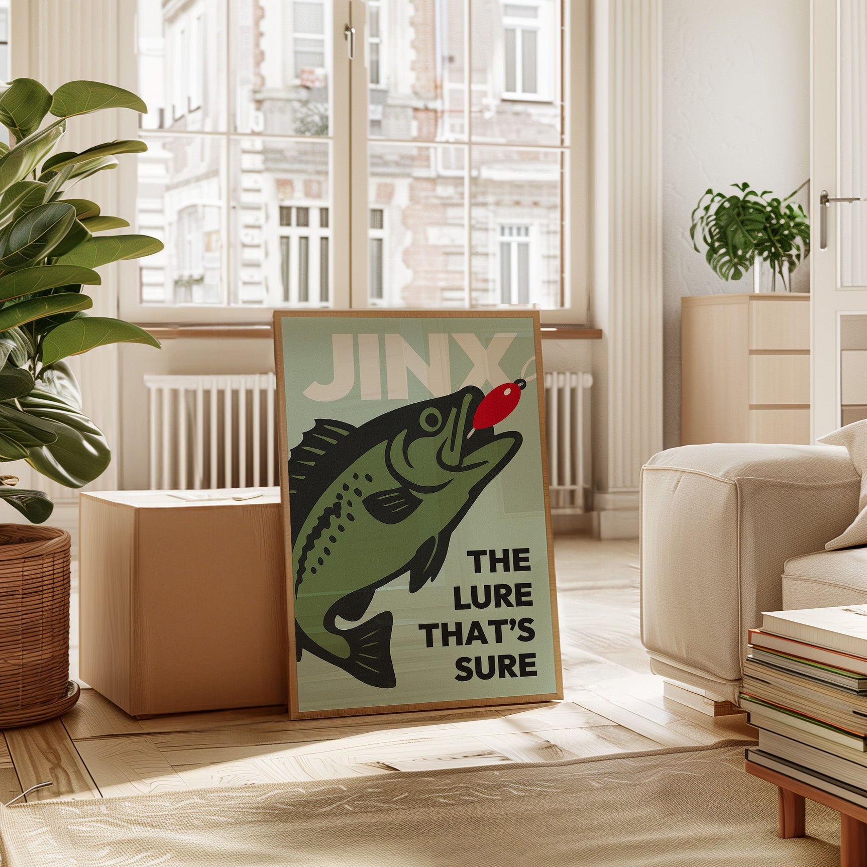 Baited Bliss - Retro Fishing Print