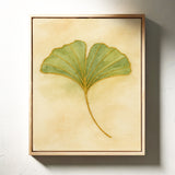 Elegant Ginkgo Leaf Watercolor Art Print