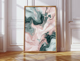 Mystic Waves - Abstract Marble Canvas Art