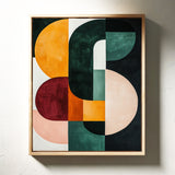 “Modern Balance” – Bold Mid-Century Abstract Geometric Print