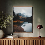 Majestic Mountain Reflection Art Print