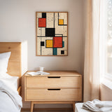 Primary Pulse – Geometric Modernist Splatter Art