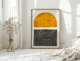 Sunset Log - Minimalist Geometric Art