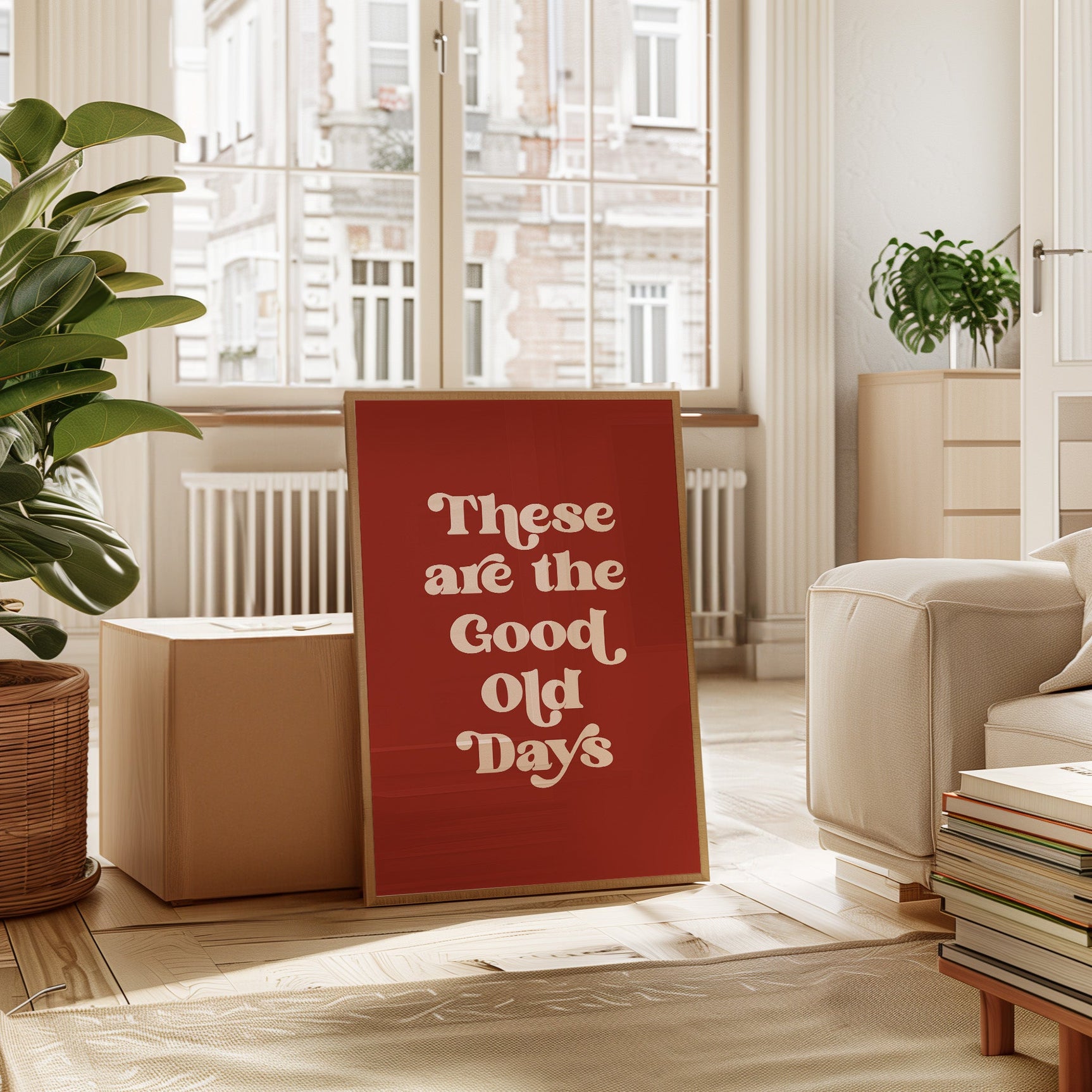 Vintage Vibes - Retro Typography Art Print