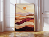 Sunset Dunes - Abstract Landscape Canvas Art