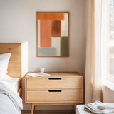 Earthy Harmony - Abstract Geometric Canvas Art