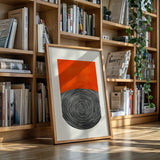 Vortex Sunset - Abstract Geometric Art Print