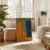 Vibrant Geometric Abstract Canvas Art