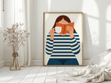 Cozy Moments - Minimalist Reading Artwork